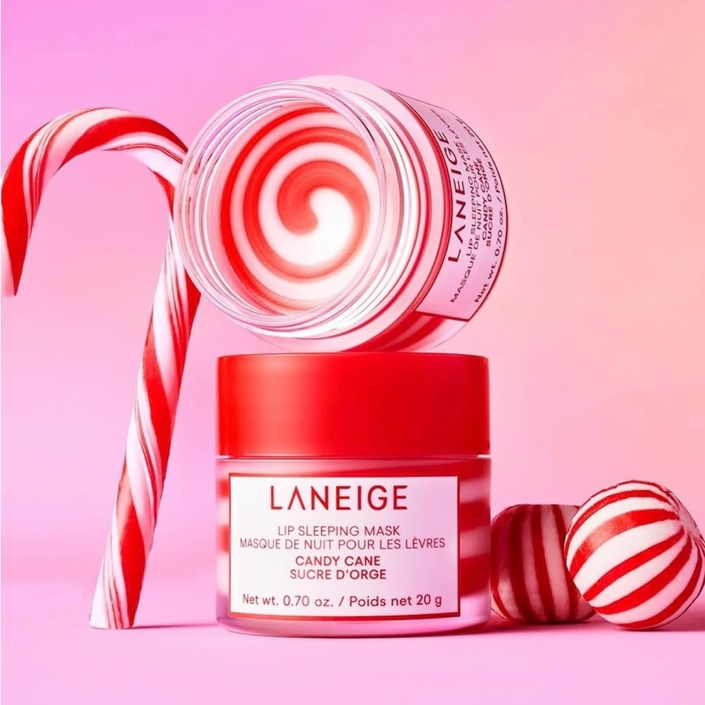 Laneige Candy Cane Lip Sleeping Mask